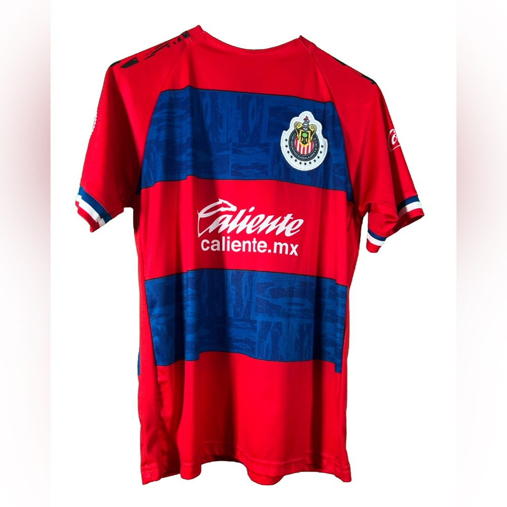 Chivas Red and Blue Striped Soccer Jersey